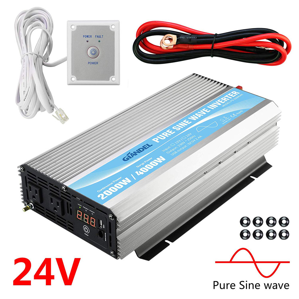 OURED2000W/24VPureSineWavePowerInverter